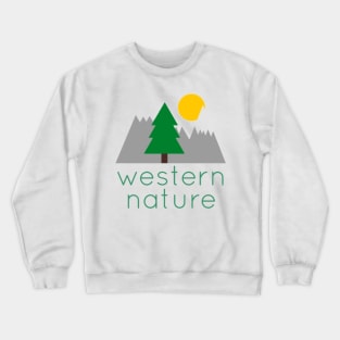 Western Nature Logo Crewneck Sweatshirt